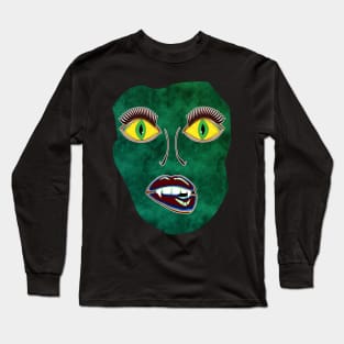 Scary Face (Mask) Long Sleeve T-Shirt